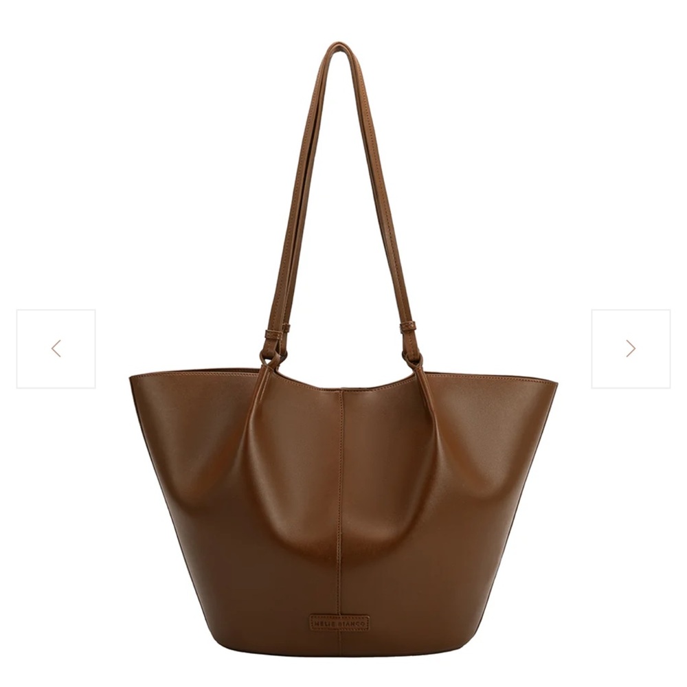 Melie Bianco Black Tote with Relaxed Structure - Picture 8 of 9